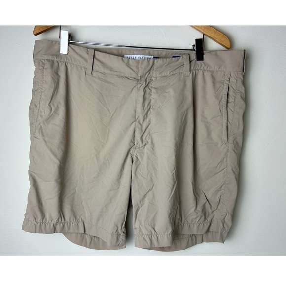 Peter Manning mens tech shorts khaki size 38 7”inseam - Picture 5 of 5